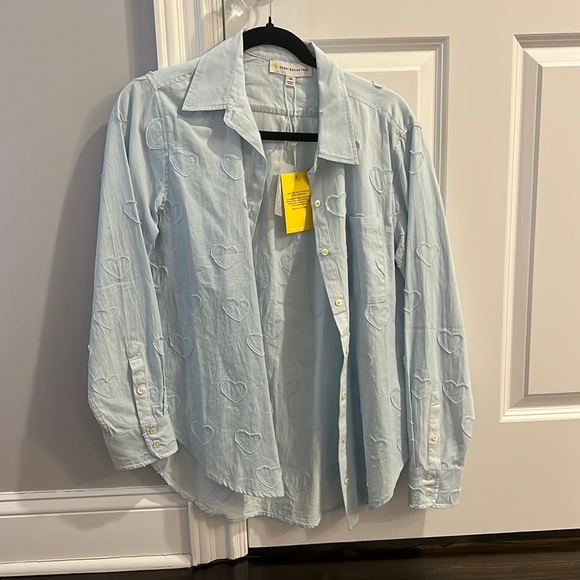 Kerri Rosenthal | 🩵Mia Shirt Heart Appliqué 🩵NWT - Picture 9 of 12